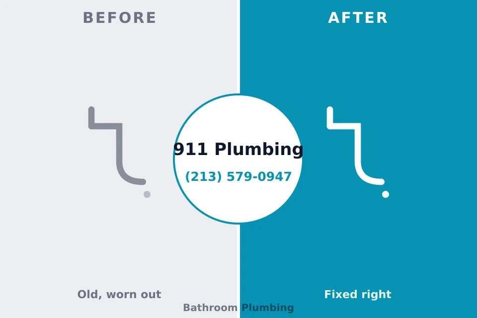 Before and after: plumbing repair Laurinburg, NC